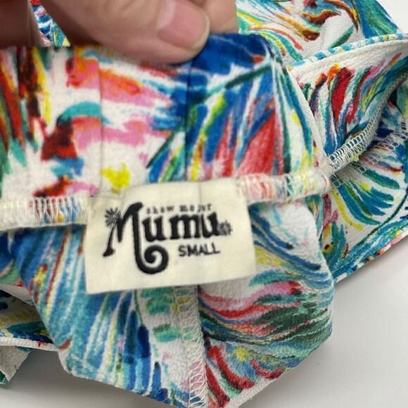 Show Me Your Mumu Womens Multicolor Elastic Waist Summer Tropical Shorts Small - Picture 4 of 4